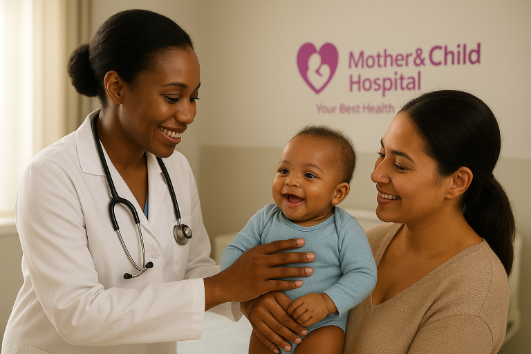 Doctor Caring for Newborn Baby